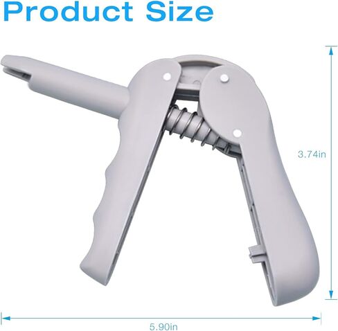 faruijie Dental Composite Gun - Impression Mixing Dispensing Gun Dispenser Applicator Compatible with Most Unidose Tips Grey in Kuwait