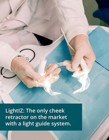 10 قطع بديلة لضامة شفاه الخد بحجم الأطفال لمجموعة LightIZ Dental LED من Moontrack. احترافية، آمنة، خالية من البيسفينول أ، فتاحة فم شفافة in Saudi Arabia