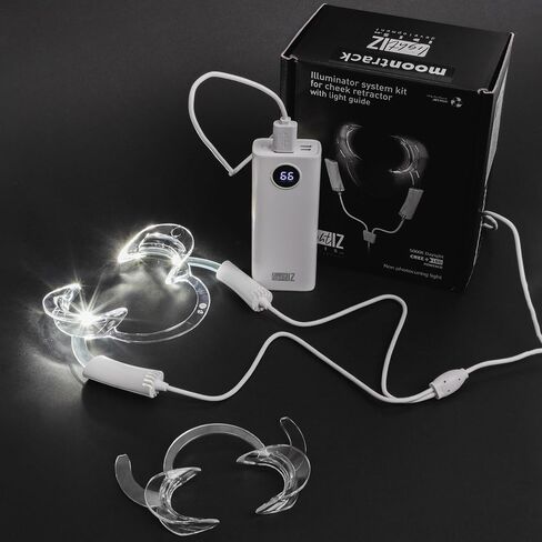 10 قطع بديلة لضامة شفاه الخد بحجم الأطفال لمجموعة LightIZ Dental LED من Moontrack. احترافية، آمنة، خالية من البيسفينول أ، فتاحة فم شفافة in Saudi Arabia