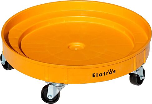 30 Gallon and 55 Gallon Heavy Duty Plastic Drum Dolly – Durable Plastic Drum Cart 900 lb. Capacity- Barrel Dolly with 5 Swivel Casters Wheel,Black in Kuwait