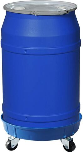 30 Gallon and 55 Gallon Heavy Duty Plastic Drum Dolly – Durable Plastic Drum Cart 900 lb. Capacity- Barrel Dolly with 5 Swivel Casters Wheel,Black in Kuwait