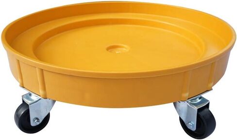 30 Gallon and 55 Gallon Heavy Duty Plastic Drum Dolly – Durable Plastic Drum Cart 900 lb. Capacity- Barrel Dolly with 5 Swivel Casters Wheel,Black in Kuwait