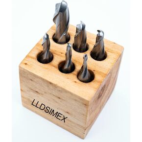 M2 HSS 6 قطعة مجموعة الكرة نهاية اثنين من المطاحن نهاية الناي مجموعة 1/8 3/16 1/4 5/16 3/8 1/2 in Kuwait