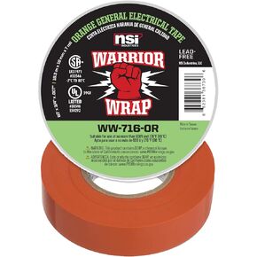 WarriorWrap General 3/4 in. x 60 ft. 7 mil Vinyl Electrical Tape, Orange in Kuwait