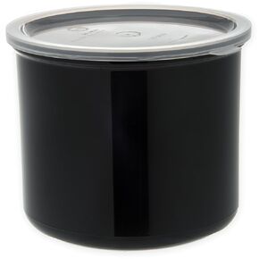 Carlisle FoodService Products Round Storage Container with Lid, 4 Quart Crock, Black in Kuwait