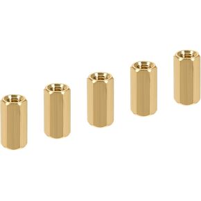 YOKIVE 5 Pcs M5 Spacers, Brass Hex PCB Standoffs Nuts, Keep Height Consistent, Great for Motherboard, Circuit Board, Electronics (Gold Tone, 15mm) in Kuwait