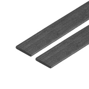 uxcell Carbon Fiber Strip Bars 1x5mm 400mm Length Pultruded Carbon Fiber Strips for Kites, RC Airplane 2 Pcs in Kuwait