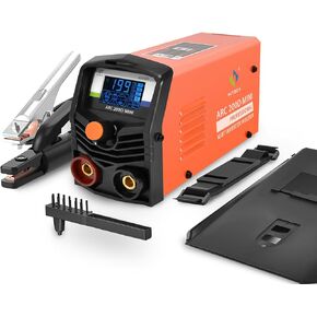 ماكينة لحام عصا HITBOX 130A، جهد مزدوج 110 فولت/220 فولت 2 في 1 ARC MMA رفع Tig مع تحكم تآزري، آلة لحام صغيرة ومحمولة مع شاشة LCD رقمية مقاومة للالتصاق بقوة القوس الساخنة in Kuwait