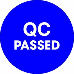 ملصق دائري DL1259، ليجند "QC مرت "، قطر 5.08 سم، أزرق (رول 500) in Kuwait