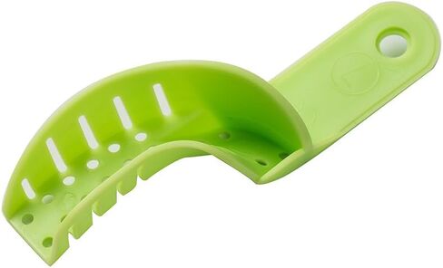 Easyinsmile Generic Perforated Dental Impression Trays ,10 PCS Autoclavable Impression Trays Set Plastic Teeth Holder (Green) in Saudi Arabia