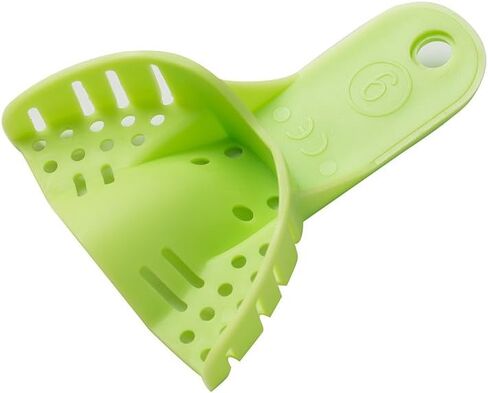Easyinsmile Generic Perforated Dental Impression Trays ,10 PCS Autoclavable Impression Trays Set Plastic Teeth Holder (Green) in Saudi Arabia