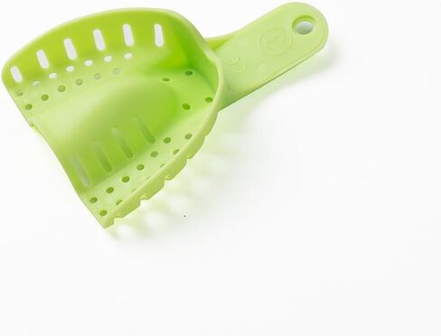 Easyinsmile Generic Perforated Dental Impression Trays ,10 PCS Autoclavable Impression Trays Set Plastic Teeth Holder (Green) in Saudi Arabia