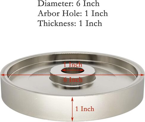 عجلة جلخ CAQUXIL CBN بقطر 15.24 سم × عرض 2.54 سم، أربور 2.54 سم، أدوات قطع فولاذية عالية السرعة لشحذها، حصى عجلة طحن الماس #320 in Kuwait