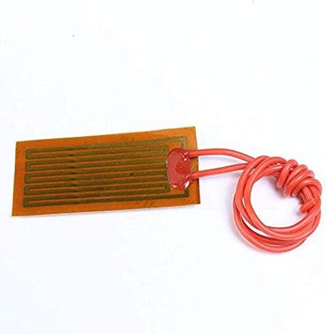 4 قطع لوحة لاصقة لسخان الفيلم، Icstation PI عناصر التسخين فيلم 12 فولت 7 واط شريط سخان لاصق بوليميد لوحة سخان 25 مم × 50 مم in Kuwait