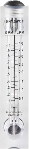 BNYZWOT Tubig Liquid Daloy ng Metro Flowmeter 1/2 PT الموضوع M-15 0.1-1GPM 0.5-4LPM in Kuwait