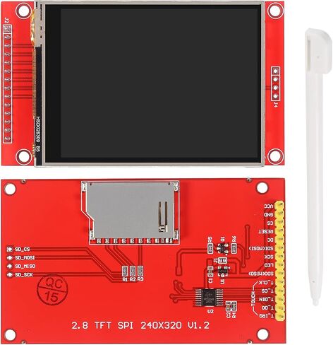 ACEIRMC ILI9341 2.8 "SPI TFT LCD لوحة اللمس 240X320 مع PCB 5V/3.3V STM32 مع قلم اللمس (2.8" ILI9341) in Saudi Arabia