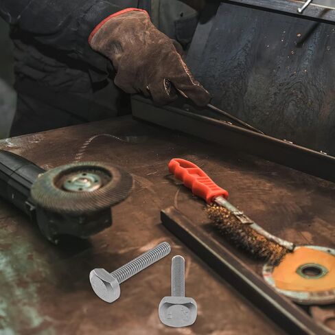 فيكاسي 6 قطع من براغي بفتحة على شكل حرف T من الستانلس ستيل 304 M6x35 برغي على شكل حرف T، براغي منزلقة على شكل حرف T بخيط كامل in Saudi Arabia