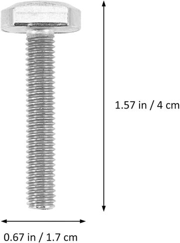 فيكاسي 6 قطع من براغي بفتحة على شكل حرف T من الستانلس ستيل 304 M6x35 برغي على شكل حرف T، براغي منزلقة على شكل حرف T بخيط كامل in Saudi Arabia