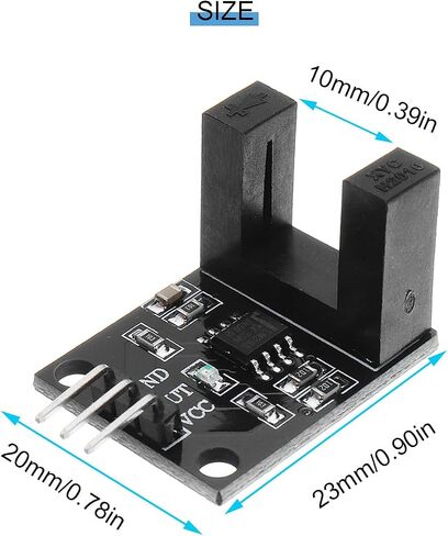 DKARDU 5 pcs LM393 H2010 Correlation Photoelectric Sensor Opposite-Type Infrared Count Sensor Motor Speed Sensor Module with Encoders Dupont Cable in Saudi Arabia
