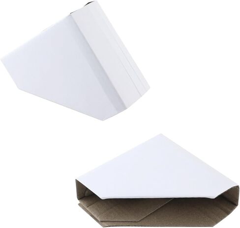 واقيات زوايا بإطار أبيض من Edema مقاس 2.54 سم، 3.81 سم، 5.08 سم، إطار صورة قابل للتعديل من الورق المقوى، عبوة من 28 قطعة للتعبئة والتحريك والتخزين in Kuwait