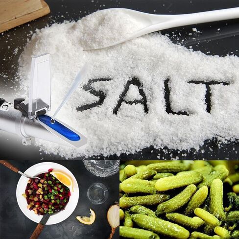 مقياس انكسار الملوحة 0~28% لقياس محتوى كلوريد الصوديوم في المياه المالحة ومياه البحر والصناعة. مقياس ملوحة للطعام مع تعويض تلقائي لدرجة الحرارة (ATC) in Kuwait