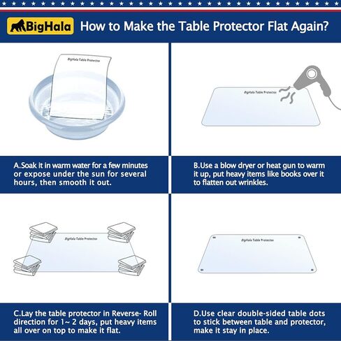 PVC Tablecloth Cover Clear Plastic Table Protector Vinyl Table Cloths Wate Rresistant Waterproof Wipeable Furniture Topper Pad for Bench Entryway Coffee Side Bedside Mat Desk Pad Rectangle 8 x 30 36 in Kuwait