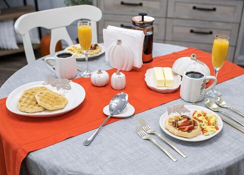 حامل مناديل سيراميك بحجم قياسي على شكل يقطين من Nat & Jules: مثالي لديكور منزلك الداخلي في الخريف وعيد الشكر لديكور الطاولة والقطع المركزية، كريمي in Kuwait