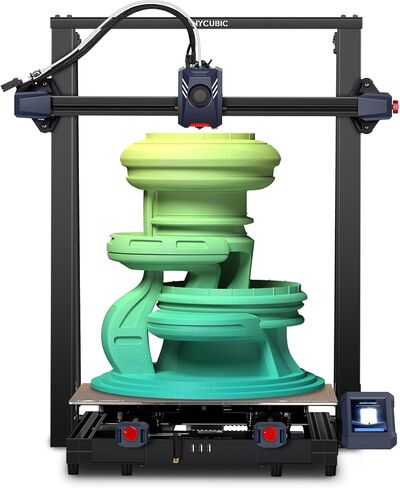طابعة Anycubic Kobra 2 Max ثلاثية الأبعاد، حجم طباعة كبير 88 لتر، طباعة عالية السرعة 500 مم/ثانية مع التحكم التلقائي في تدفق تعويض الاهتزاز، جودة الطباعة المحسنة والتفاصيل، حجم كبير 16.5 × 16.5 × 19.7 بوصة in Saudi Arabia