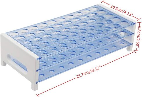 3 قطع رف أنابيب اختبار لأنابيب 16 مللي متر 50 ثقوب البلاستيك أنابيب اختبار المعمل حامل قوس حامل للمختبر in Kuwait