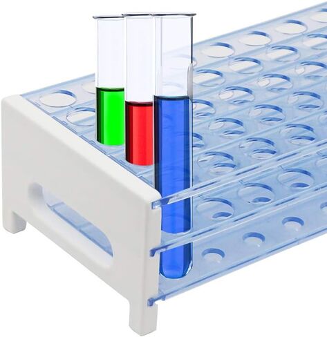 3 قطع رف أنابيب اختبار لأنابيب 16 مللي متر 50 ثقوب البلاستيك أنابيب اختبار المعمل حامل قوس حامل للمختبر in Kuwait