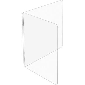 USA SEALING BULK-LPD-34 Clear L-Shape Plastic Classroom Desk Dividers - 48" High - 60" Side x 54" Front in Saudi Arabia
