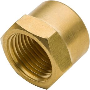 Vis Brass Pipe Cap Fitting 1/2" NPT Female Hex Head (Pack of 1) in Kuwait