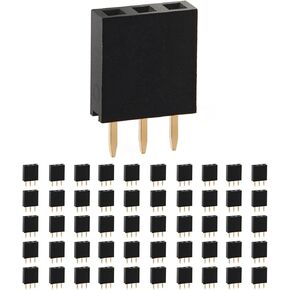 Chanzon Pin Header Strip for Arduino Gpio 40 pin x 10pcs Male Headers Pins Straight Single Row Gold Plated Pitch 2.54mm 0.1 inch Breakaway for PCB Connector Machine Breadboard Electronic Circuit Board