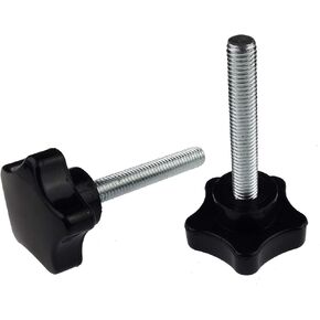 2 Pack Black 8mm(M8) Thread Replacement Star Hand Knob Tightening Screw (M8 x 20mm) in Kuwait