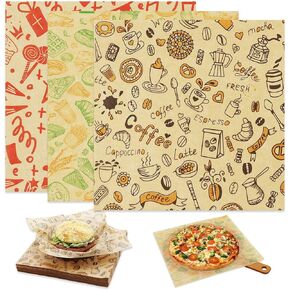 Premium Deli Paper Sheets 8"x8" - 300Pcs Greaseproof Liners for Food Boats, Pre Cut Deli Sandwich Wrappers, Best Kraft Food Wrapping Paper Sheets for Picnic, Festival, Fair or BBQ. in Saudi Arabia