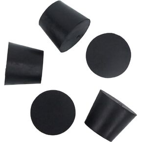5-Pack (Same Size) Solid Rubber Stoppers - Size #7-37mm (1.45in) x 28mm (1.10in) - 30mm (1.18in) Long - Black Lab Plug in Saudi Arabia