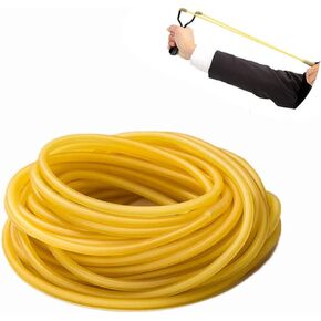 Natural Latex Rubber Tube, 3m 6x9mm Strong Latex Band Tube for Slingshot Catapult Surgical Tube Elastic Fitness Band Sprinkler Tube