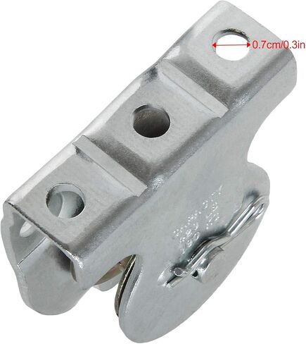 ABuff 6 Pcs Silver Fixed Pulley，Zinc Plated 3 x 2-1/5 Inch Cable Pulleys, Silver Small Pulleys with 6 Screws Holes, Wall Mount Rope Pulley with 421 Lbs Capacity Fit 1/2 Inch Rope for Lifting in Kuwait