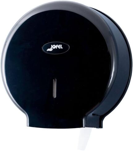 San Jamar Jofel Valor Plastic Tissue Dispenser, Toilet Paper Holder, Tissue Holder with Key Lock for Bathroom, Commercial, Office, Restaurants, Hospitals, Schools, 10 Inches, Black in Kuwait