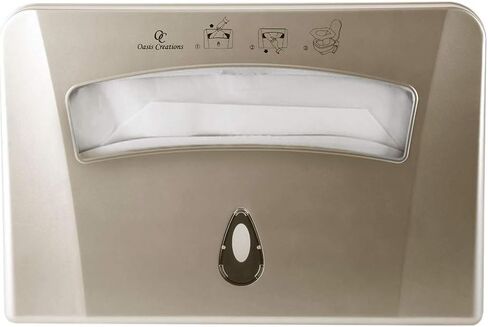 Toilet Seat Cover Dispenser by Oasis Creations –Wall Mount – Heavy Duty Commercial or Residential – Black in Kuwait