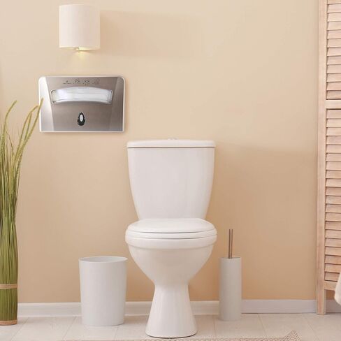 Toilet Seat Cover Dispenser by Oasis Creations –Wall Mount – Heavy Duty Commercial or Residential – Black in Kuwait