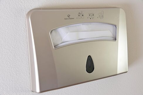 Toilet Seat Cover Dispenser by Oasis Creations –Wall Mount – Heavy Duty Commercial or Residential – Black in Kuwait