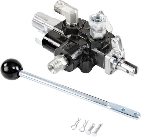 Hydroworks by SuperHandy Hydraulic Directional Control Valve Log Splitter Kick Off Control Valve Flow 18 GPM Max 3000 PSI High Strength Cast Iron in Saudi Arabia