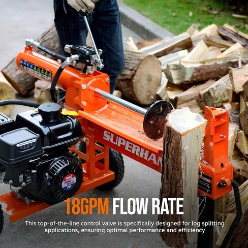 Hydroworks by SuperHandy Hydraulic Directional Control Valve Log Splitter Kick Off Control Valve Flow 18 GPM Max 3000 PSI High Strength Cast Iron in Saudi Arabia