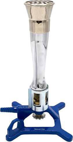 موقد ميكر بنسن، غاز طبيعي - التحكم في تدفق الغاز، مثبت اللهب، تدفق الهواء قابل للتعديل - قاعدة ثبات من الحديد الزهر، تصميم مضاد للطرف بمقبض - مناسب للاستخدام مع الغاز الطبيعي - مختبرات إيسكو in Kuwait