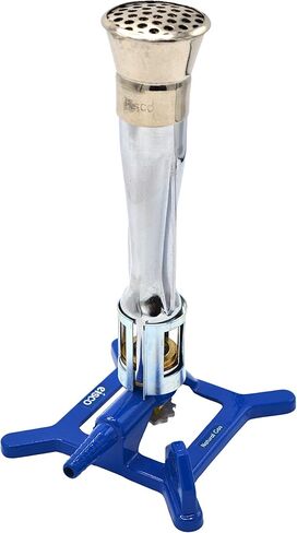 موقد ميكر بنسن، غاز طبيعي - التحكم في تدفق الغاز، مثبت اللهب، تدفق الهواء قابل للتعديل - قاعدة ثبات من الحديد الزهر، تصميم مضاد للطرف بمقبض - مناسب للاستخدام مع الغاز الطبيعي - مختبرات إيسكو in Kuwait