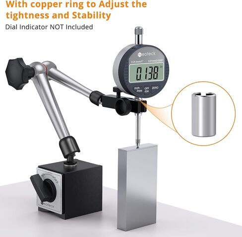 Neoteck قاعدة مغناطيسية حامل مؤشر حامل لاختبار مؤشر قياس نانو-90lbs/40 كجم قوة الشد in Kuwait