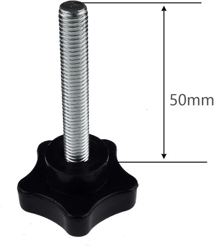 2 Pack Black 8mm(M8) Thread Replacement Star Hand Knob Tightening Screw (M8 x 20mm) in Kuwait