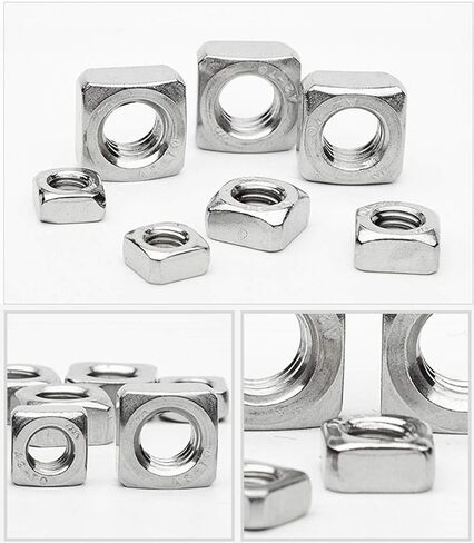 جاردو 4 يو مجموعة متنوعة من صواميل مربعة من الستانلس ستيل 304 متري من 170 قطعة، لبراغي براغي M3 M4 M5 M6 M8 M10 in Kuwait