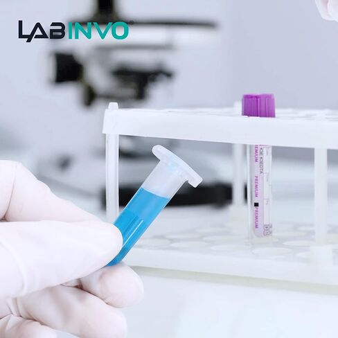 LABINVO 5ml Sterile Microcentrifuge Tubes with Safe-Lock Cap, Pack of 200, Max.RCF25000×G Conical Bottom Centrifuge Tubes, PP Material, Molded Graduation 10.5x51mm, IN-MT50A in Saudi Arabia